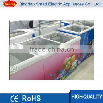 110v 220v sliding glass door chest freezer ice cream chest freezer with CE