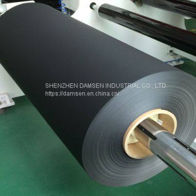 Flame retardant polypropylene films at UL94V-0 grade in black matte finish surface