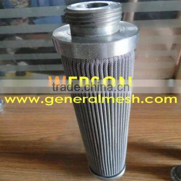 mahle hydraulic oil filter element ,pleated filter cartridge in 316 s.s mesh