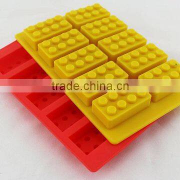 Bricks shaped silicone molds for chocolate