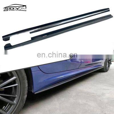 G20 G28 AC Style High Quality Carbon Fiber Side  Skirt Side Lip For BMW 3 Series G20 G28