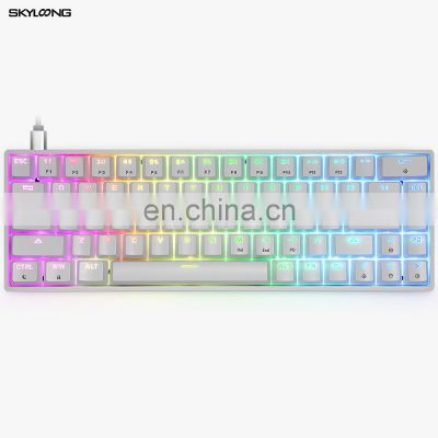 factory cheap price slim gaming keyboard portable gaming keyboard gateron yes no usb type c gaming keyboards skyloong