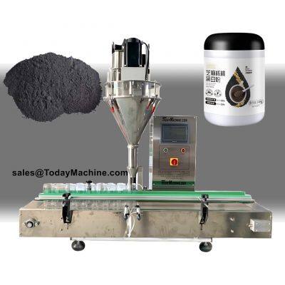 Semi-automatic Jar Bottle Spice Milk Powder Auger Dosing Filling Machine