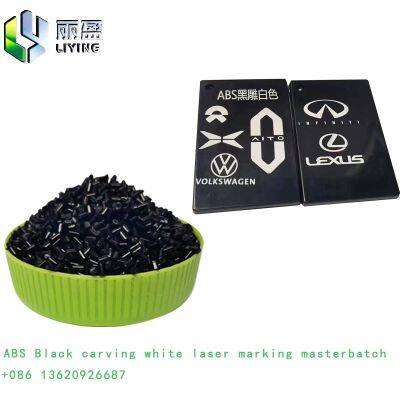 ABS black carving white laser engraving additives|laser engraving masterbatch