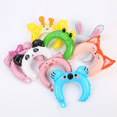 Wholesale Cheap Promotional Ballon Party Favor Cartoon Animal Balloon Headband Foil Cartoon Balloons for Kids in China
