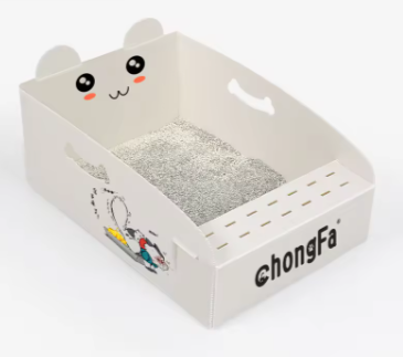Foldable PP Corrugated Cat Litter Tray – Portable, Leakproof & Easy to Clean photo-2