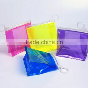 PVC flexible packaging bags PVC swimsuit bag zipper bag unique design size 25*18*10 factory manufacture