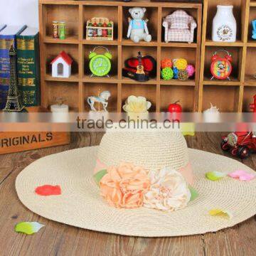 Summer Beach Wide Brim Straw Hat Women's Summer Fashion Straw Hat photo-3