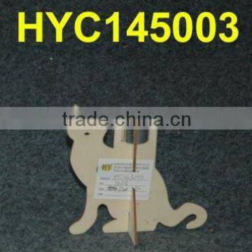 Christmas Decoration Use and Wood Material Cat Shaped Wooden candle holder