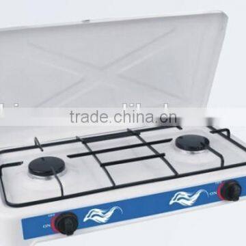 double burner table European type gas stove