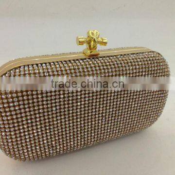 Diamante Studded gold Skull Knuckle Evening Clutch Bags,Evening clutch bags