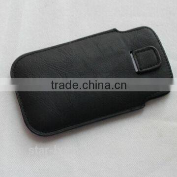 Phone bag , Factory custom genuine leather cell phone sleeve & puoch