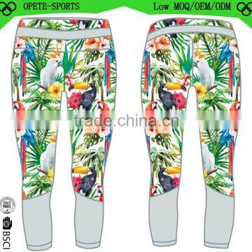 Women Capri Leggings Yoga Cropped Pants Gym Fitness Workout Wear