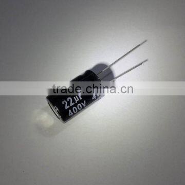 22uf 400v Aluminum electrolytic capacitors 22uf 400v 13mm*20mm