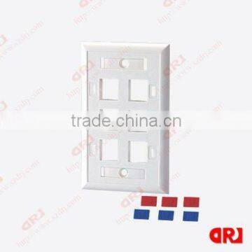 China 6ports faceplate 86*120 type