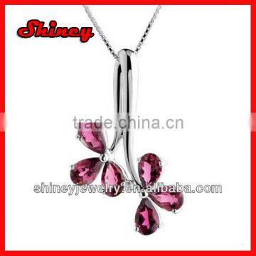 Stock Order !925 Sterling Silver Necklace for Women,high Quality Diamond Leaf Necklace