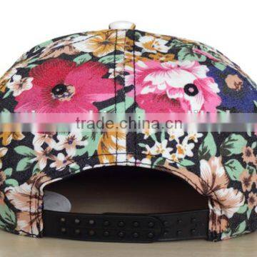 Wholesale In-stock Flora Flat Peaked Snapback Hat