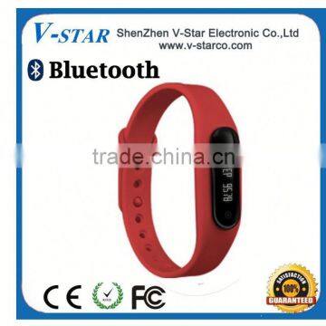 With 20 days standby ! Bluetooth Sync Smart Sports Pedometer Silicone Smart Bluetooth Wristband For Android Mobile Phone