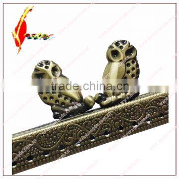 20cm Owl Kiss Lock Lock Handbag Square Metal Clutch Purse Frame Stock