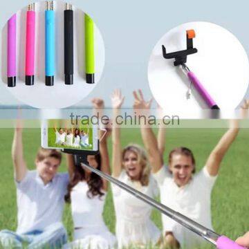 New wired Pole Phone Selfie Stick Monopod Bluetooth Android IOS for iPhone Camera no Battery