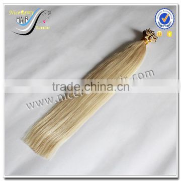 Wholesale nano tip hair extension virgin indian hair nano tip indian remy hair extensions