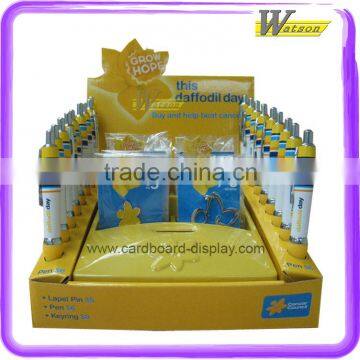 multifunctional table PDQ cardboard display box for notebook and pen