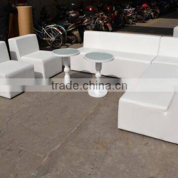 Pure White Fabric Sectional Sofa Set XYN430 photo-2