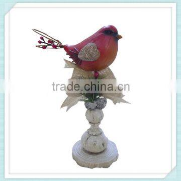 factory sell resin christmas red bird