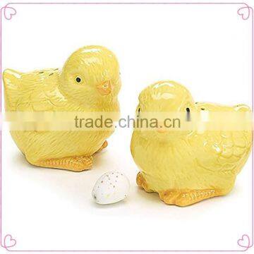 Yellow chicks ceramic salt & pepper set