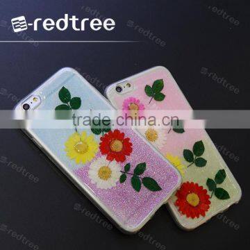 Newest fashion crystal transparent Girls style flower phone case for surface pro 4