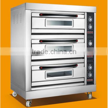 SS 3 layers bread oven, baking oven for bread and cake, price bread baking oven