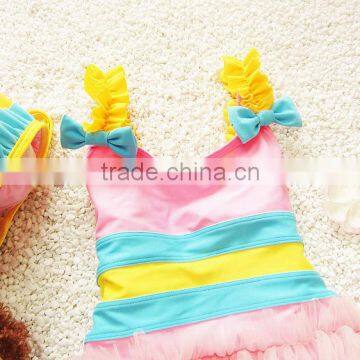 2016 New Design Kid Swimming Suit for One Piece Girl Swimwear Whoelsale Kid Bathing Suit (S025) photo-2
