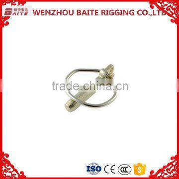 7.5*32 mm Nickel plated detal shaped linch pin ,hitch pin clip single winded ,spring pin ,rigging hardware Manufacturer