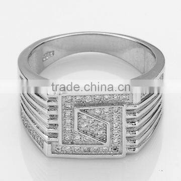 CYW Trendy Prevalent Silver Men Ring Model With Cubic Jewelry Male Ring photo-2