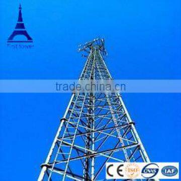 Galvanized self supporting telecom communication steel tower