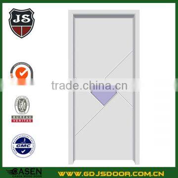 HDF white oak wood room door flush design for interior decoration