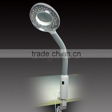 Cosmetic 2in1 Aromatherapy Facial Steamer Rolling Base Beauty Salon And 5 Diopter LED Magnifying Lamp Multifunctional photo-2