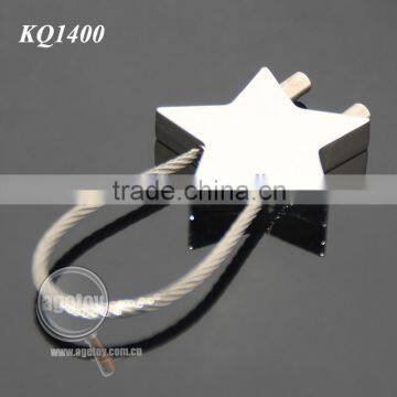 Promotional Star Shaped Steel Wire Metal Wire Keychain photo-5