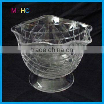 Home/Hotel/Restaurant Use Clear Unsmooth Plastic Dessert Bowls