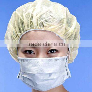 disposable bouffant clip cap for medical hospital