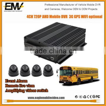 4CH AHD 720P HDD School Bus Mobile DVR