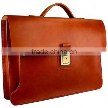 Genuine Leather Briefcase Men Vintage Shoulder Strap (BF0232)                        
                                                Quality Choice