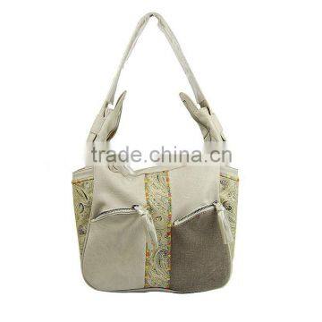 1256B-Latest fashion embroidery tote bag hand made bags                        
                                                Quality Choice