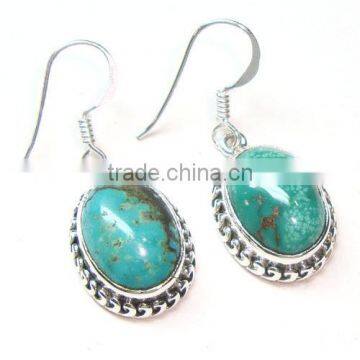 925 silver earrings turquoise jewelry drop earrings for women fashioable jewelry