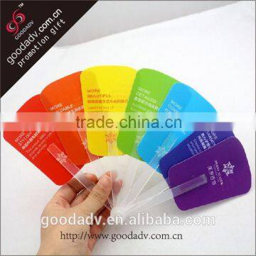 Full color priting pp fan guanzhou factory promotional pp hand fan