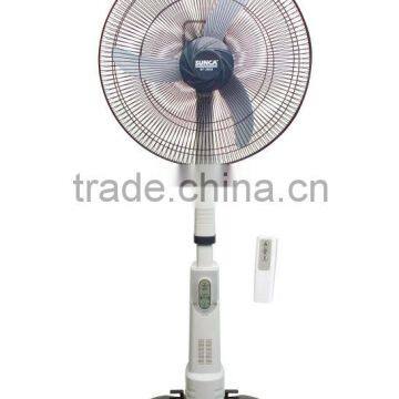 SUNCA AC/DC Rechargeable Oscillating Fan with LED night light 18" SF-2608R