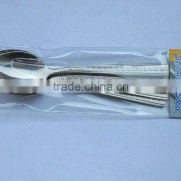 6pcs stainless steel spoon in a pvc bag