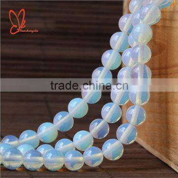 Hot seller gemstone opal glass round beads jewelry