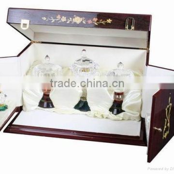 New style Wooden Perfume box/Wood Black Twin Perfume box for 2014 Hot Sell