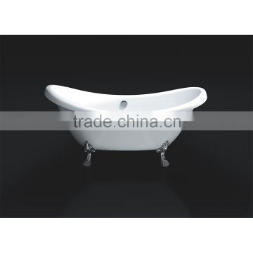 freestanding double slipper bath classic acrylic vintage bath